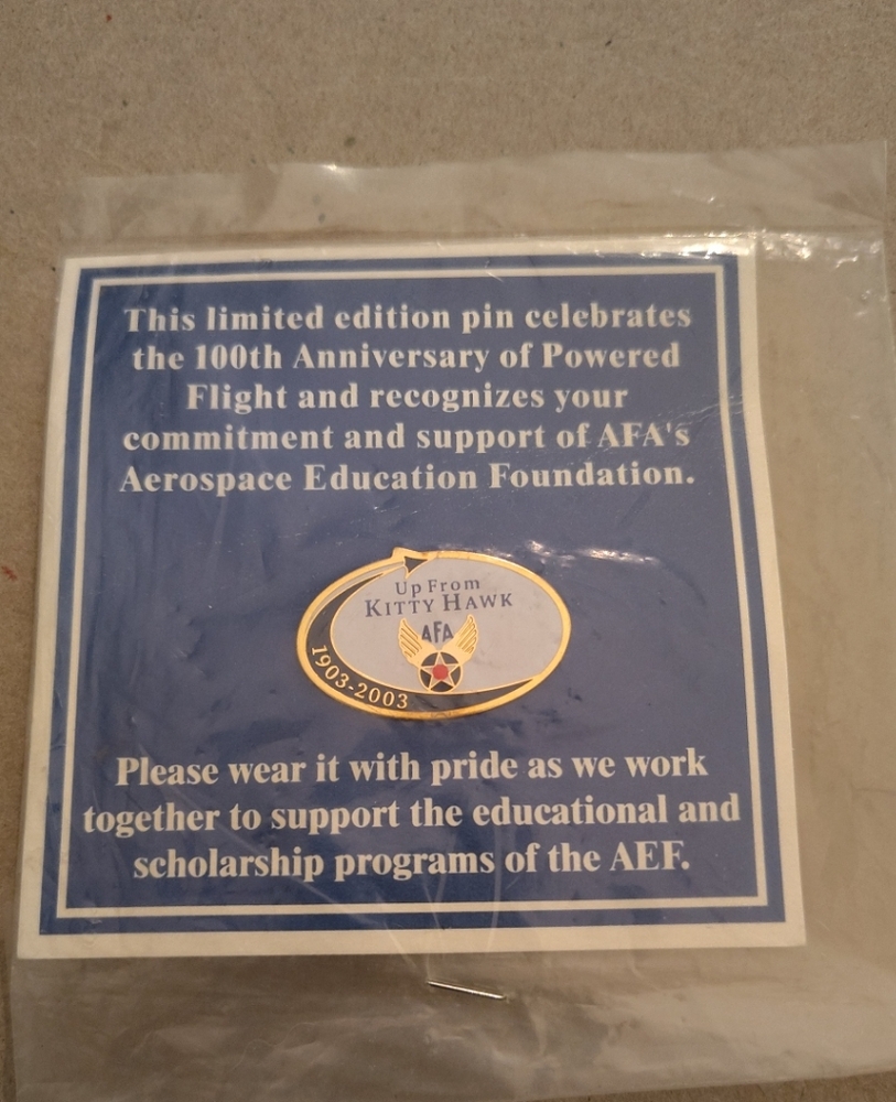 Limited Edition 100th Anniversary Of Powered Flight 1903-2003 Pin